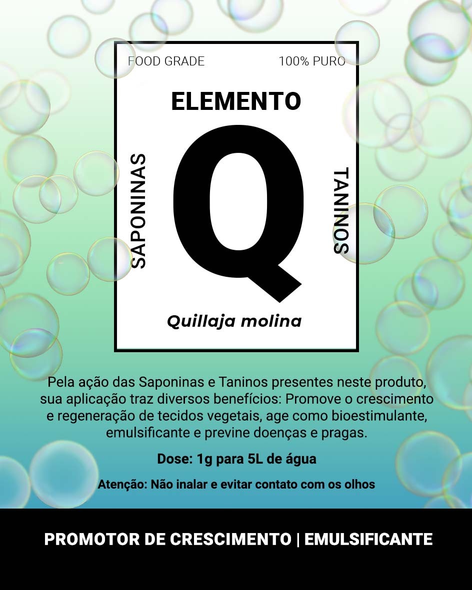 Elemento Q - Quillaja molina - 100 gramas