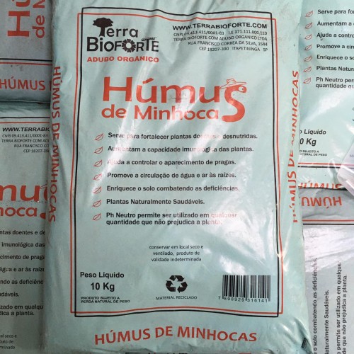 Humus de Minhocas BioForte 10 Kgs